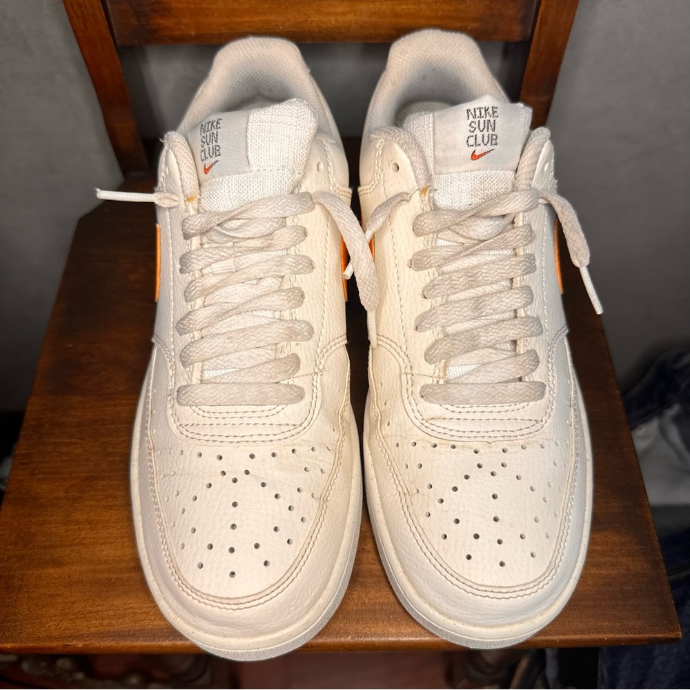 Nike Court Vision Low Next Nature “Sail Hot Curry”Women’s Size 7 Sneakers - Picture 6 of 10